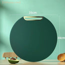 LINDA Tábua de corte alimentar, antibacteriana e resistente a mofo, painel circular de plástico