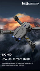 E99 PRO Drone quadcopter alça de controle remoto quatro eixos aeronaves HD 6k fotografia UAV fixação de altitude helicóptero brinquedos