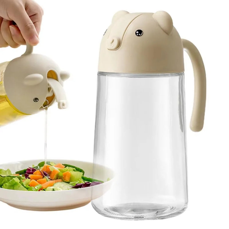 Dosador e Spray para Óleo de Cozinha e Azeite de Oliva 580ml - Design Elegante e Funcionalidade