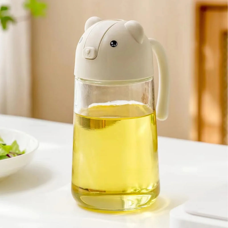 Dosador e Spray para Óleo de Cozinha e Azeite de Oliva 580ml - Design Elegante e Funcionalidade