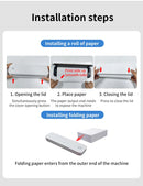 Impressora térmica portátil sem tinta a4, bluetooth, pdf, excel, palavra, documento, máquina de impressão, rolo de papel para escritório, trabalho, casa, escola