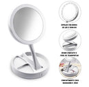 LINDO espelho com Led, Zoom e guarda objetos.