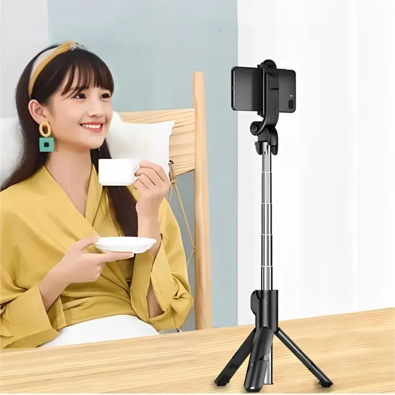 Bastão Pau de Selfie Retrátil Bluetooth suport tripé para celular com controle