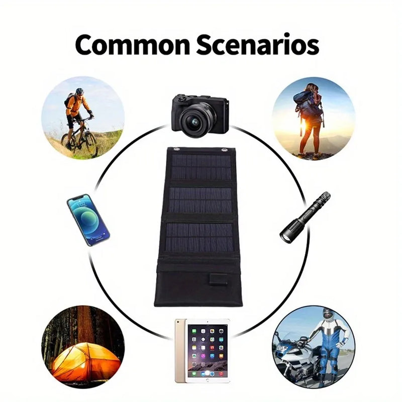 1pc USB Painel Solar Dobrável Portátil Flexível Pequeno À Prova D'Água 5V Painéis Solares Dobráveis Células Para Carregador de Bateria de Celular