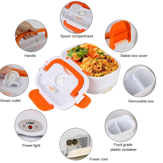 Marmita Elétrica,  Térmica Portátil Pote Aleatório lancheira COM CABO USB PARA CASA