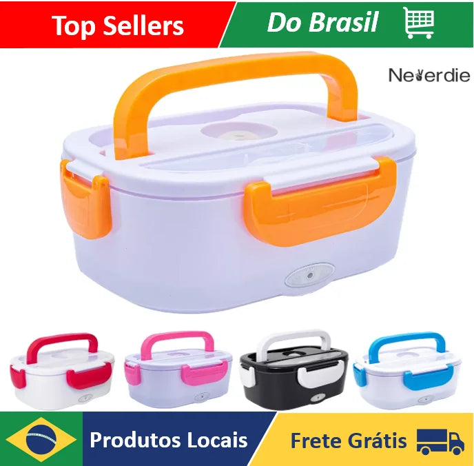 Marmita Elétrica,  Térmica Portátil Pote Aleatório lancheira COM CABO USB PARA CASA