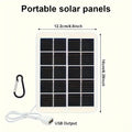 1pc USB Painel Solar Dobrável Portátil Flexível Pequeno À Prova D'Água 5V Painéis Solares Dobráveis Células Para Carregador de Bateria de Celular