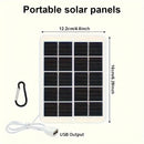 1pc USB Painel Solar Dobrável Portátil Flexível Pequeno À Prova D'Água 5V Painéis Solares Dobráveis Células Para Carregador de Bateria de Celular