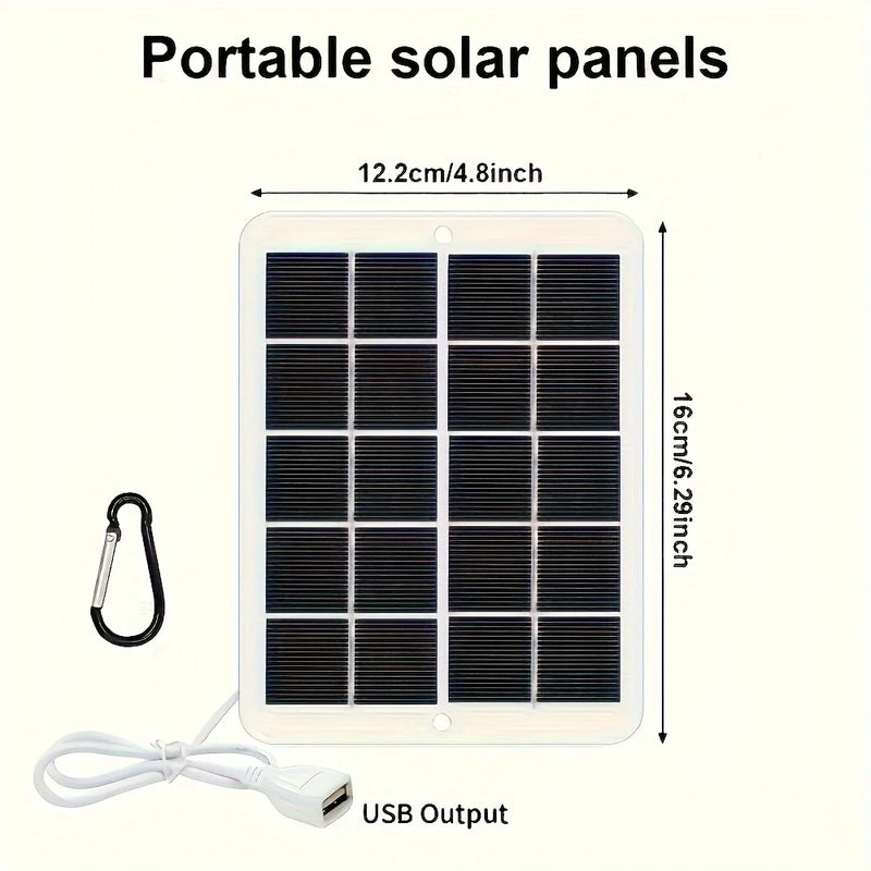 1pc USB Painel Solar Dobrável Portátil Flexível Pequeno À Prova D'Água 5V Painéis Solares Dobráveis Células Para Carregador de Bateria de Celular
