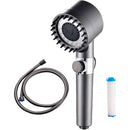 Chuveiro com ótima pressão e 3 modos, escova de massagem com filtro de spray ajustável,