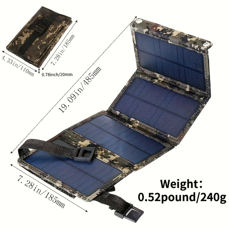 1pc USB Painel Solar Dobrável Portátil Flexível Pequeno À Prova D'Água 5V Painéis Solares Dobráveis Células Para Carregador de Bateria de Celular