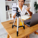 Tripé ajustável universal de altura profissional telescópico portátil para câmera,  celular smartphone fotografia 3110 vídeos