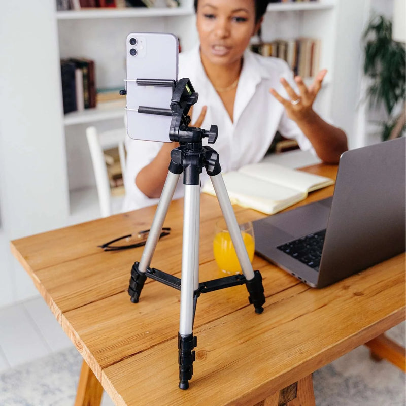 Tripé ajustável universal de altura profissional telescópico portátil para câmera,  celular smartphone fotografia 3110 vídeos