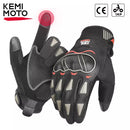 KEMI - MOTO Luvas de motocicleta  CE 1KP Luvas de equitação com juntas rígidas Tela sensível ao toque Luvas táticas para motociclismo Motocross ATV UTV