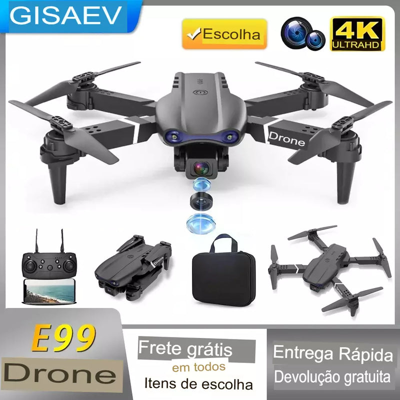 E99 PRO Drone quadcopter alça de controle remoto quatro eixos aeronaves HD 6k fotografia UAV fixação de altitude helicóptero brinquedos