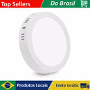 Painel Plafon LED 12W de Sobrepor Redondo 17cm, Bivolt, 6500k, Avant