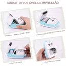 Mini Impressora Térmica Portátil Desenho Animado Foto Impressora De Impressão Sem Fio Para Android Ios