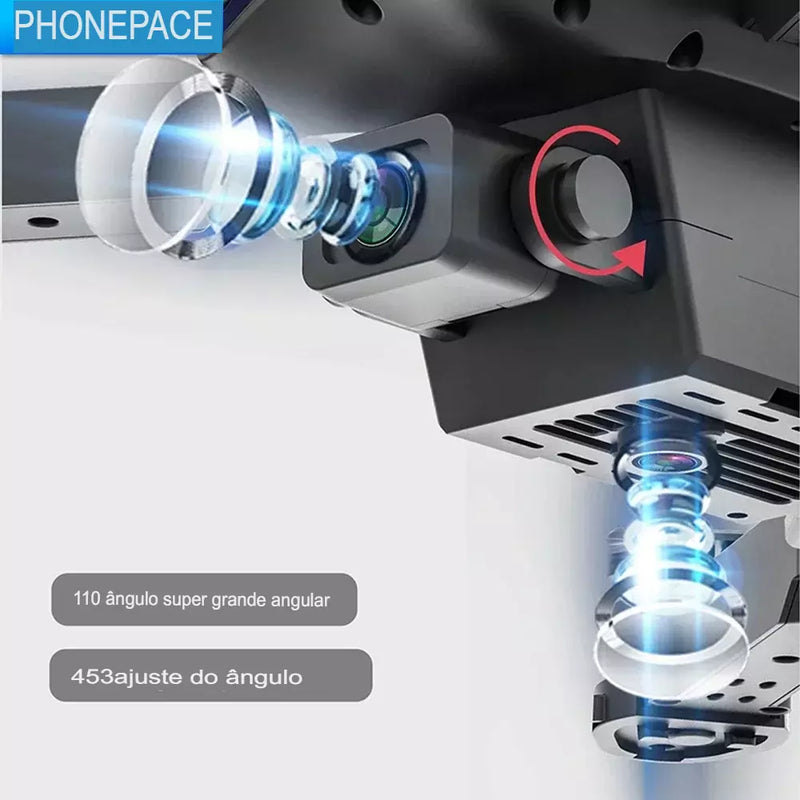 E99 PRO Drone quadcopter alça de controle remoto quatro eixos aeronaves HD 6k fotografia UAV fixação de altitude helicóptero brinquedos