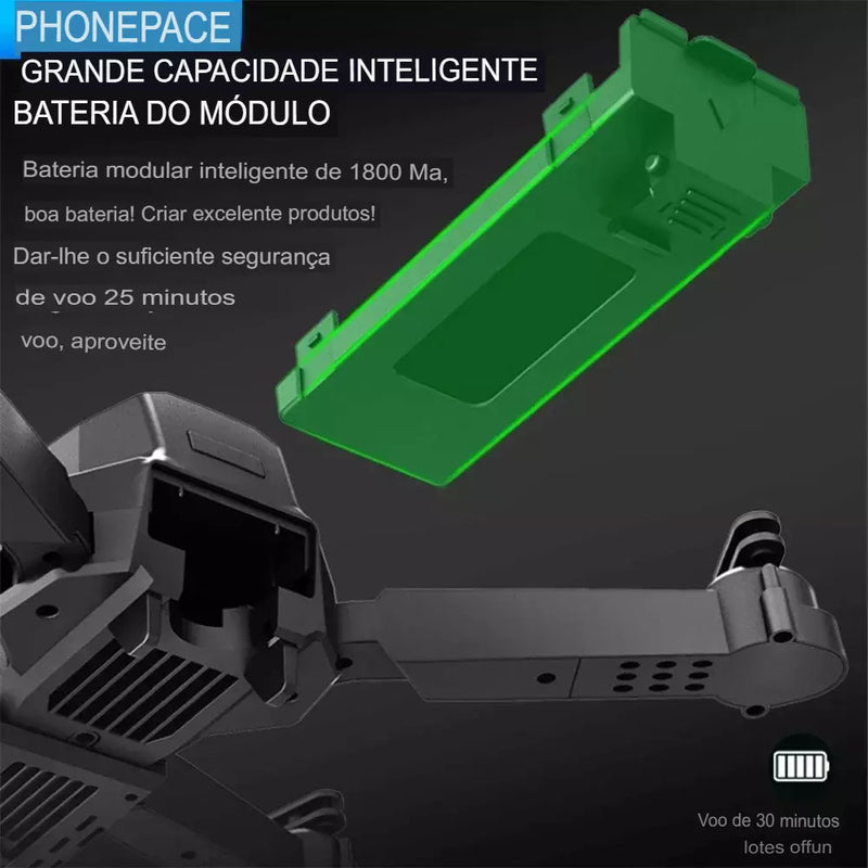 E99 PRO Drone quadcopter alça de controle remoto quatro eixos aeronaves HD 6k fotografia UAV fixação de altitude helicóptero brinquedos