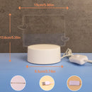 USB Criativa!  3D com luz noturna apagável e luminosa USB, linda decoração de quarto e presente.