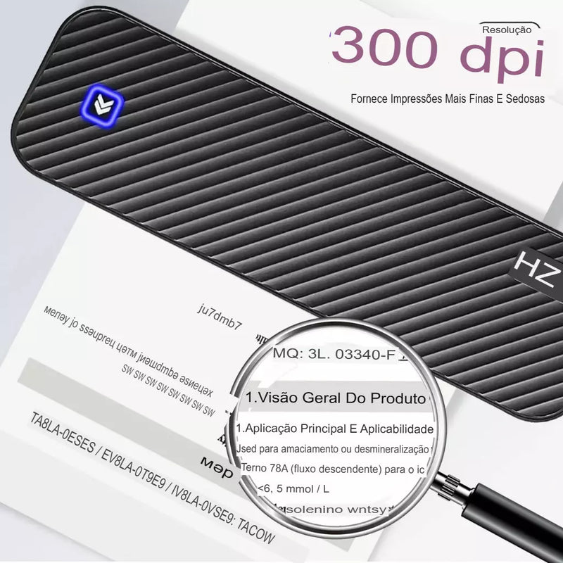 Impressora térmica portátil sem tinta a4, bluetooth, pdf, excel, palavra, documento, máquina de impressão, rolo de papel para escritório, trabalho, casa, escola