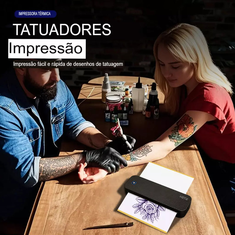 Impressora térmica portátil sem tinta a4, bluetooth, pdf, excel, palavra, documento, máquina de impressão, rolo de papel para escritório, trabalho, casa, escola