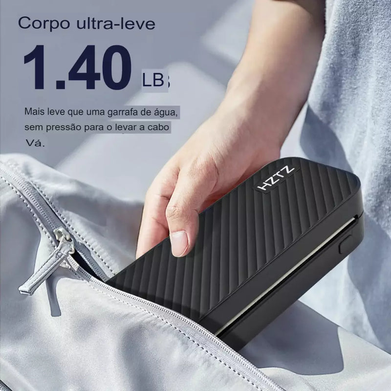 Impressora térmica portátil sem tinta a4, bluetooth, pdf, excel, palavra, documento, máquina de impressão, rolo de papel para escritório, trabalho, casa, escola