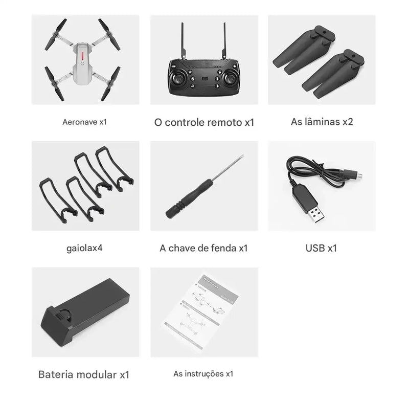 2025 novo e88 wifi fpv drone quadcopter com grande angular hd 4k câmera altura segurar rc dobrável quadcopter drones uav presentes brinquedos