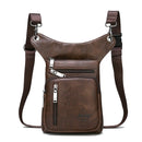 JEEP BULUO - Bolsas multifuncionais masculinas pequenas, transversal em couro rachado, de cintura fashion, JEEP ORIGINAL