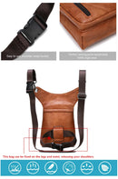 JEEP BULUO - Bolsas multifuncionais masculinas pequenas, transversal em couro rachado, de cintura fashion, JEEP ORIGINAL