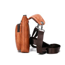 JEEP BULUO - Bolsas multifuncionais masculinas pequenas, transversal em couro rachado, de cintura fashion, JEEP ORIGINAL