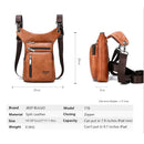 JEEP BULUO - Bolsas multifuncionais masculinas pequenas, transversal em couro rachado, de cintura fashion, JEEP ORIGINAL