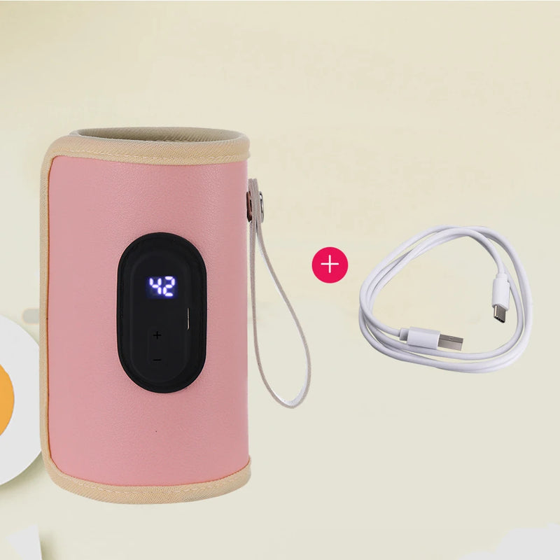 MILK-BABY, aquecedor de leite para bebês portátil com USB, aquecedor de mamadeiras, portátil para carro, acessórios de viagem ao ar livre
