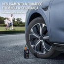 Mini bomba de ar RECARREGÁVEL portátil, compressor de ar sem fio, enche pneu com calibrador de pneu e luz de emergência LED
