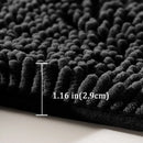 Tapete de banheiro chenille antiderrapante, de pelúcia macio e confortável.