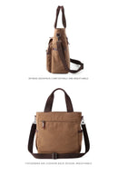 Bolsa de lona Unissex, transversal, tiracolor, de ombro, para viagem, trabalho, faculdade.