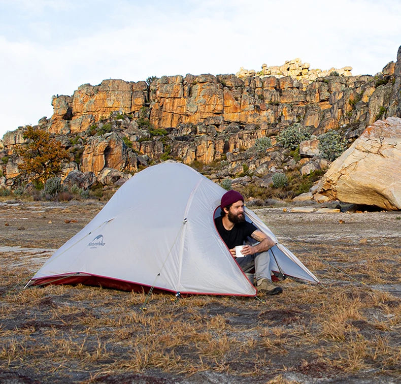 NATUREHIKE - Tenda de acampamento  para 1 pessoa Cloud Up, ultraleve, à prova d'água, para trilhas ao ar livre, mochila e trekking, com colchonete GRÁTIS