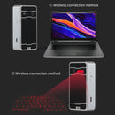 Teclado virtual portátil bluetooth com projeção sem fio, mini teclado sensível ao toque para computador e celular com função de mouse