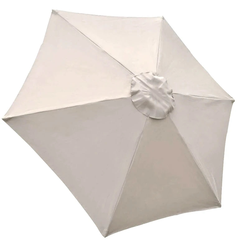 Guarda-chuva de poliéster de 2 m/6,56 pés, tecido de substituição para guarda-chuva de jardim ao ar livre, proteção UV, capa de guarda-chuva à prova de chuva