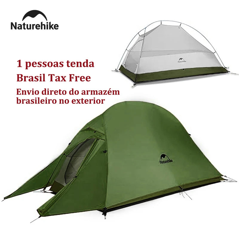 NATUREHIKE - Tenda de acampamento  para 1 pessoa Cloud Up, ultraleve, à prova d'água, para trilhas ao ar livre, mochila e trekking, com colchonete GRÁTIS