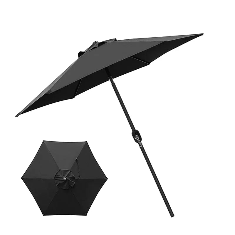 Guarda-chuva de poliéster de 2 m/6,56 pés, tecido de substituição para guarda-chuva de jardim ao ar livre, proteção UV, capa de guarda-chuva à prova de chuva