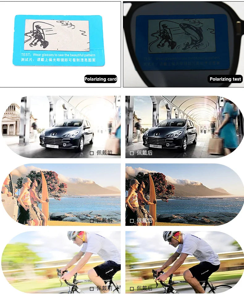 Óculos de sol polarizados magnéticos para miopia, UNISEX, com clipe, armação quadrada, 6 em 1, -0,5 a -10