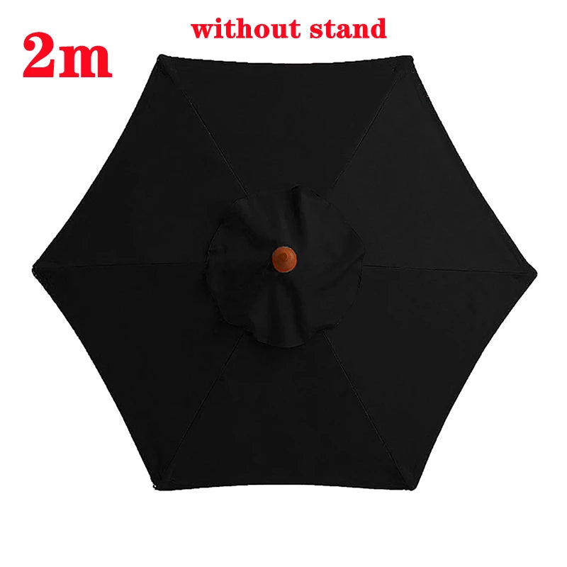 Guarda-chuva de poliéster de 2 m/6,56 pés, tecido de substituição para guarda-chuva de jardim ao ar livre, proteção UV, capa de guarda-chuva à prova de chuva