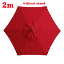 Guarda-chuva de poliéster de 2 m/6,56 pés, tecido de substituição para guarda-chuva de jardim ao ar livre, proteção UV, capa de guarda-chuva à prova de chuva