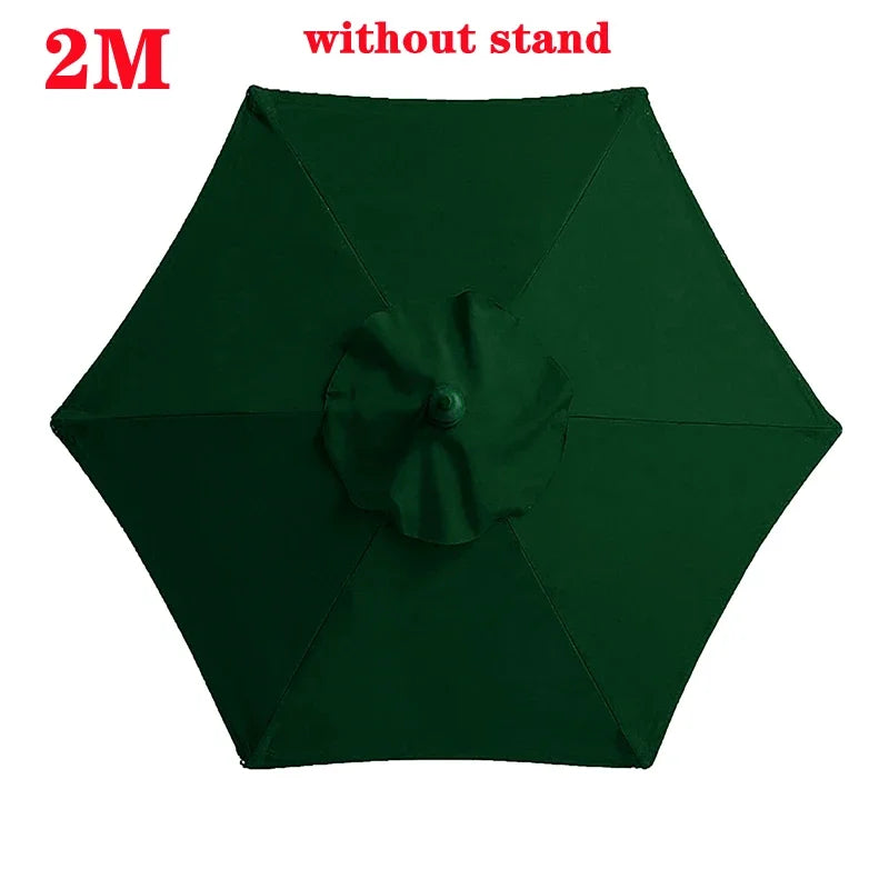 Guarda-chuva de poliéster de 2 m/6,56 pés, tecido de substituição para guarda-chuva de jardim ao ar livre, proteção UV, capa de guarda-chuva à prova de chuva