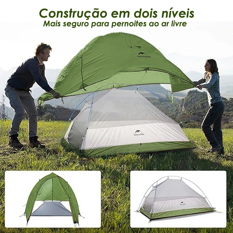 NATUREHIKE - Tenda de acampamento  para 1 pessoa Cloud Up, ultraleve, à prova d'água, para trilhas ao ar livre, mochila e trekking, com colchonete GRÁTIS