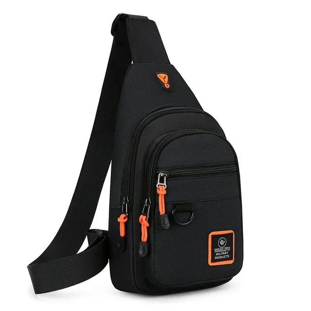 Bolsa de ombro masculina multifuncional antifurto com USB, transversal, transversal, para viagem, bolsa de peito, mochila mensageiro
