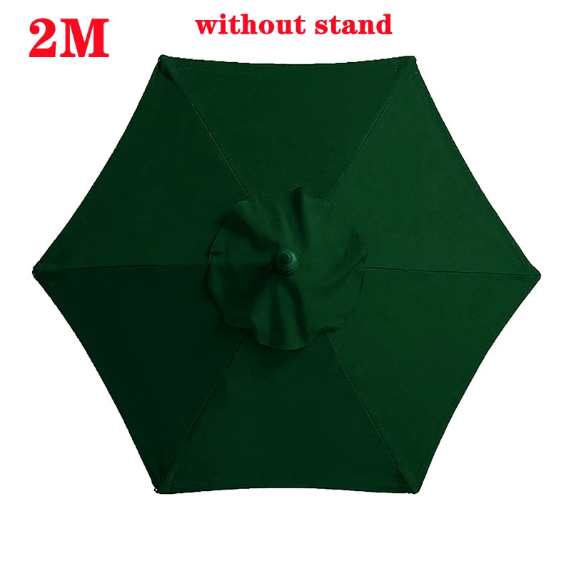 Guarda-chuva de poliéster de 2 m/6,56 pés, tecido de substituição para guarda-chuva de jardim ao ar livre, proteção UV, capa de guarda-chuva à prova de chuva