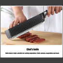 Brasil 6 PCs Conjunto de ferramentas Black WAVE FACAS, Conjunto de facas de aço inoxidável Faca de chef Faca de frutas