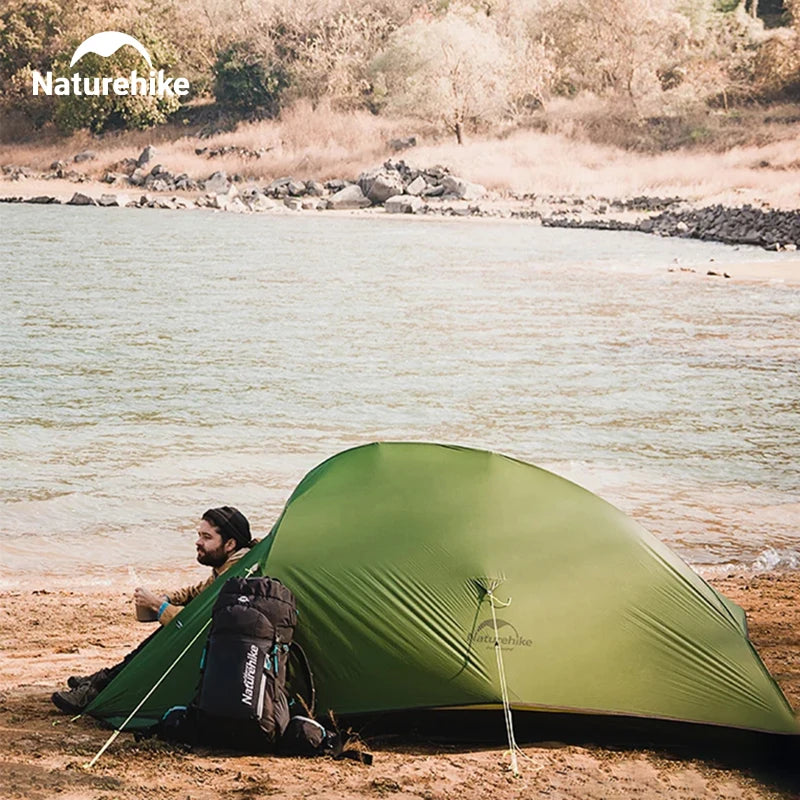 NATUREHIKE - Tenda de acampamento  para 1 pessoa Cloud Up, ultraleve, à prova d'água, para trilhas ao ar livre, mochila e trekking, com colchonete GRÁTIS